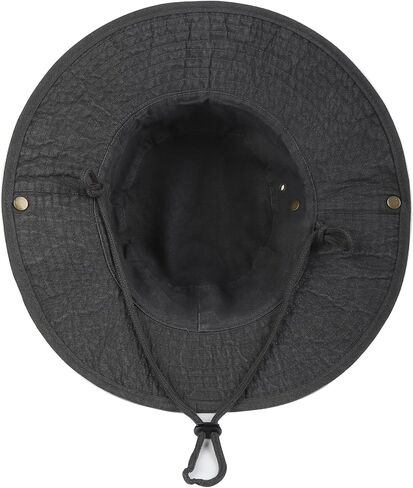 Zylioo XXL Boonie Hat for Big Heads, Wide Brim Sun Hat with Chin Strap in Kuwait