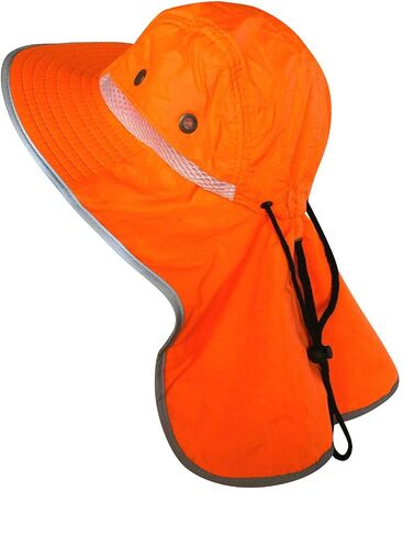 Men High Visibility Sun Hat with Neck Flap Wide Brim Boonie Hat Bucket Cap Packable Adjustable in Saudi Arabia