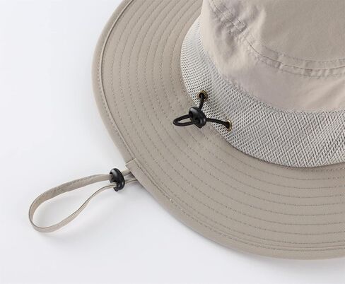 Connectyle Men's UPF 50+ Wide Brim Boonie Hat Breathable Fishing Hiking Sun Hat in Kuwait