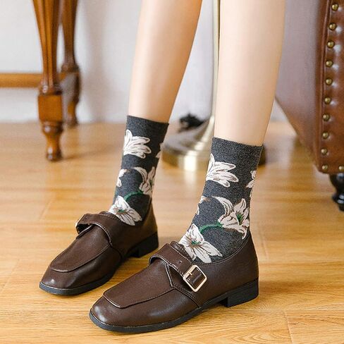 جوارب Xiaomaizi النسائية اللطيفة والمبتكرة غير الرسمية، جوارب ملونة مضحكة منقوشة من القطن للكاحل مقاس 6-9 in Kuwait