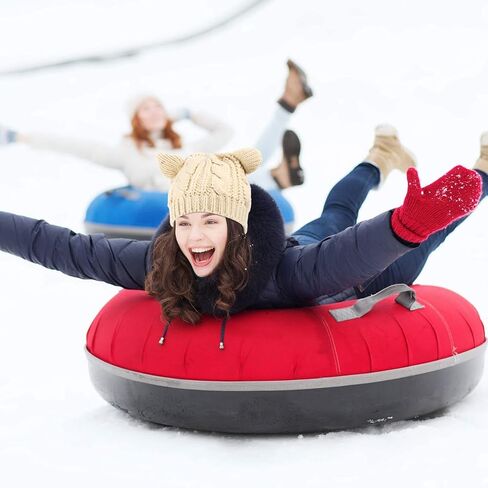 قبعات UmbWorld للسيدات والبنات والأولاد والمراهقات، قبعات آذان القطط اللطيفة، شتوية دافئة من الصوف المحبوك من الكروشيه لأعياد الميلاد، قبعة صغيرة للتزلج in Kuwait