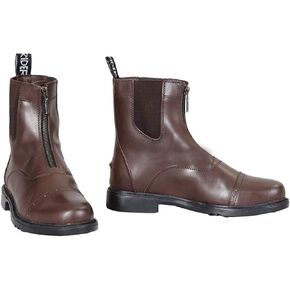 TuffRider Women's Baroque Front Zip Paddock Boots with Metal Zipper