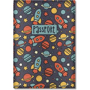 Passport Cover for Kids, Women and Men, Cute Travel Passport Holder (Dinosaur Pattern) in Saudi Arabia