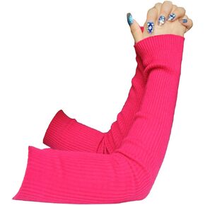Share Maison Fingerless Arm Warmers for Women Winter Stretchy Gloves Cashmere Wool Gloves 50cm Extra Long Gloves in Kuwait
