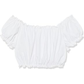 Daisy corsets Women's White Short Sleeve Peasant Top