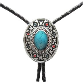 Bolo Tie, Vintage Style Round Shape Alloy Bow Tie for Mens