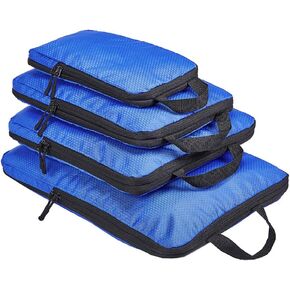 COVAX 4 Set Compression Packing Cubes, Travel Luggage Organizers and Storage Packing Cubes, Blue in Kuwait