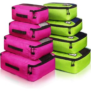 Packing Cubes Luggage Bags Organizer Durable Travel Accessories With Clothing Label