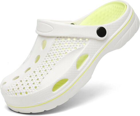 SOSOWHLTE Men's and Women's Arch Support Clogs Garden Shoes Slip-on Outdoor Beach Slippers with Removable Cushion Insole in Kuwait