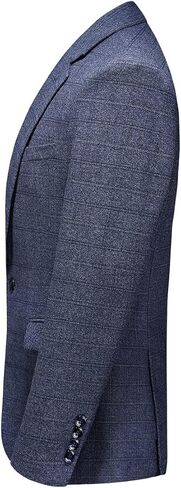 Mens Plaid Suit Tweed Slim Fit 2 Piece Casual Suits for Men One Button Tuxedo Suits Set （Blazer Jacket & Pants Set） in Saudi Arabia