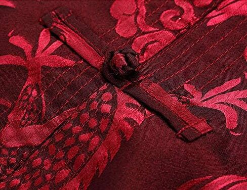 wecotton Tang Suit Men Hanfu Chinese Traditional Clothes Kung Fu Shirt Uniform Long Sleeved Coat Tops and Pants in Saudi Arabia