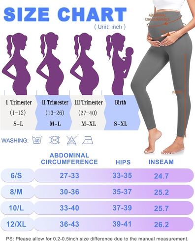 yeuG 3 قطع من سراويل الأمومة النسائية فوق البطن، سراويل يوجا للحمل، ملابس رياضية، سراويل ضيقة للنساء in Kuwait