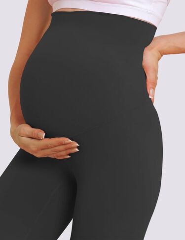 QoBexim Maternity Leggings Over The Belly Ultra-Stretch Pregnancy Yoga Pants Bump Support Workout Leggings Full Length XS-3X in Saudi Arabia