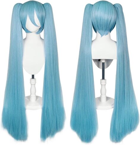 Ebingoo Blonde Wig for Girls with Two Ponytails Sailor Moon Wig + Wig Cap Long Blonde Pigtails Wigs with Buns for Women Cosplay Wig for Halloween Costume Party in Kuwait