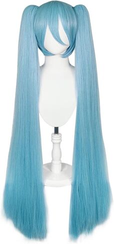 Ebingoo Blonde Wig for Girls with Two Ponytails Sailor Moon Wig + Wig Cap Long Blonde Pigtails Wigs with Buns for Women Cosplay Wig for Halloween Costume Party in Kuwait