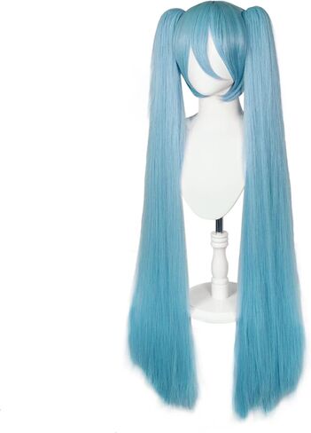 Ebingoo Blonde Wig for Girls with Two Ponytails Sailor Moon Wig + Wig Cap Long Blonde Pigtails Wigs with Buns for Women Cosplay Wig for Halloween Costume Party in Kuwait