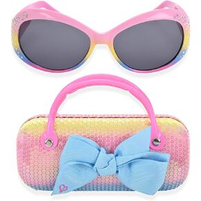 JoJo Siwa Kids Sunglasses with Matching Glasses Case and UV Protection