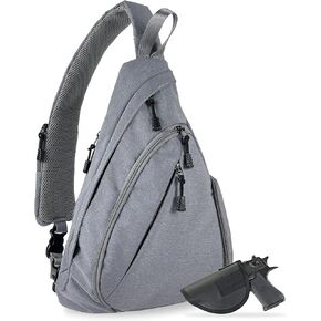 JESSIE & JAMES Peyton Crossbody Sling Backpack Concealed Carry Purse For Women Men Outdoor Chest Bag Shoulder Backpack in Saudi Arabia