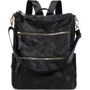 AO ALI VICTORY Women Nylon Backpack Purse Handbags and Shoulder Bag College Bookbags Anti Theft Travel Purses Casual Daypack