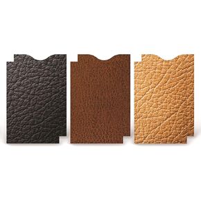 حامل بطاقات الائتمان RFID Blocking Sleeve (مجموعة من 6) - نمط جلد in Kuwait