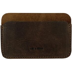 Hide & Drink, Formal Card Holder Handmade from Full Grain Leather - Bourbon Brown in Saudi Arabia