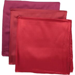 STACY ADAMS mens 100% Silk Hand Rolled 17"x 17" Pocket Square Three Piece Set in Saudi Arabia