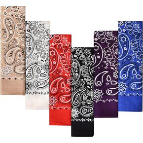 EVERY-VILLE Where EVERYone is Welcome 6-Pack 100% Cotton Bandanas - Holiday Gifts for Men Women in Saudi Arabia