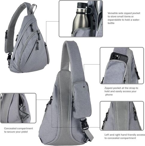 جيسي وجيمس بيتون Crossbody حقيبة ظهر ذات حمالة مخفي حمل محفظة للنساء الرجال في الهواء الطلق حقيبة صدر للرجال حقيبة ظهر تحمل على الكتف in Kuwait