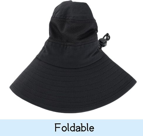 Connectyle Kids Sun Hat UPF 50+ Wide Brim Summer Beach Hat Adjustable Safari Hat in Kuwait