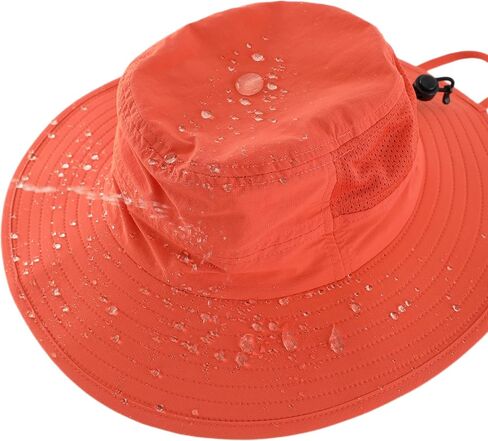 قبعة Connectyle Kids Sun Hat بعامل حماية من الأشعة فوق البنفسجية 50+ قبعة صيفية للشاطئ بحافة واسعة قابلة للتعديل in Saudi Arabia