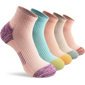 Gonii Ankle Socks Womens Athletic Thick Cushioned Running Hiking Low Cut 5-Pairs in Saudi Arabia