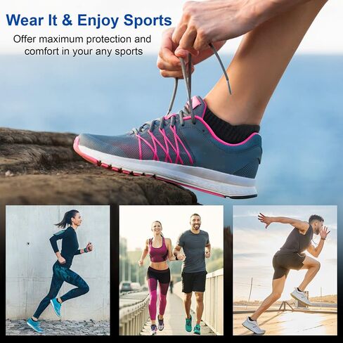 جوارب Amutost Ankle Socks النسائية الرياضية المريحة للجري بدون جوارب مبطنة 3-6 أزواج in Kuwait
