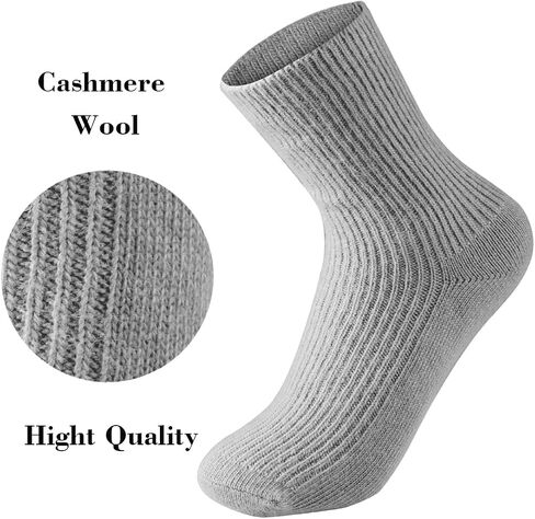 MELUSA 3 Pairs Wool Cashmere Socks for Women, Super Soft Warm Cozy Winter Gift Crew Socks in Saudi Arabia