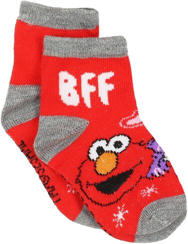 Sesame Street Elmo Abby Toddler Girls 6 pack Quarter Socks in Saudi Arabia