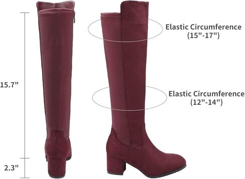 DREAM PAIRS Women's Knee High Stretchy Fashion Boots in Kuwait