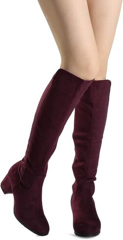 DREAM PAIRS Women's Knee High Stretchy Fashion Boots in Kuwait