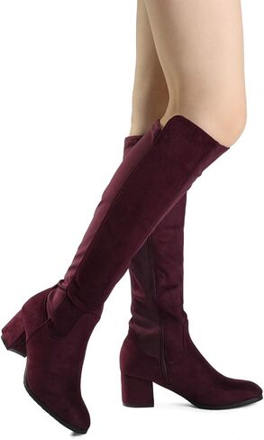DREAM PAIRS Women's Knee High Stretchy Fashion Boots in Kuwait