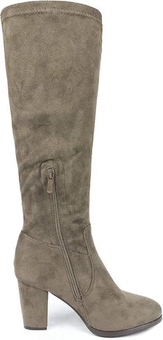 DREAM PAIRS Women's Knee High Winter Fall Tall Riding Boots | Faux Fur-Lined Side Zipper Flat Comfortable Knee High Winter Boots Fall Tall Buckle Boots in Saudi Arabia