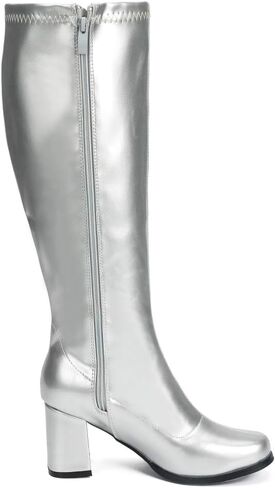 LIURUIJIA Women's Go Go Boots Over The Knee Block Heel Zipper Boot in Kuwait