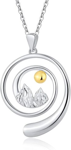 Ring Holder Necklace for Women - 925 Sterling Silver Mountain Dog Music Necklaces Wedding Engagement Rings Holder Jewelry for Wife Ring Keeper Necklace Mothers Day Gift in Kuwait