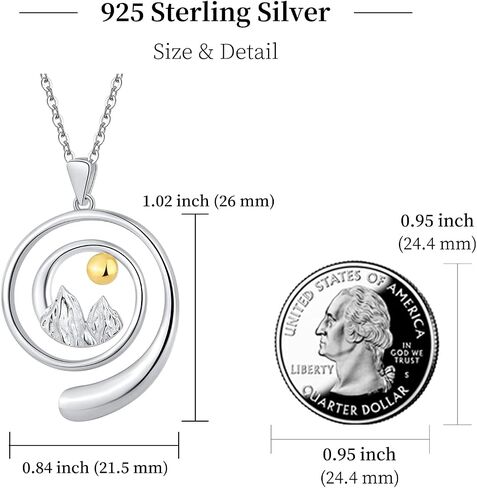 Ring Holder Necklace for Women - 925 Sterling Silver Mountain Dog Music Necklaces Wedding Engagement Rings Holder Jewelry for Wife Ring Keeper Necklace Mothers Day Gift in Kuwait