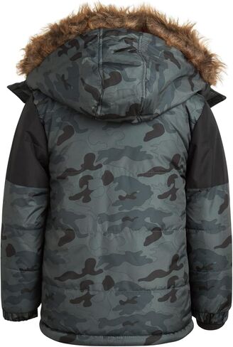 Boys Snowsuit Set - 2 Piece Heavyweight Insulated Ski Jacket and Snow Pants Overall Bibs for Boys (Sizes: 4-18) in Kuwait