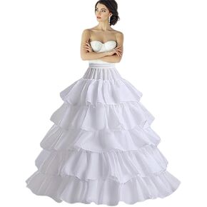 dgdgcool Petticoats for Women Crinoline Underskirt Slips, 5 Ruffles Wedding Underskirt for Women