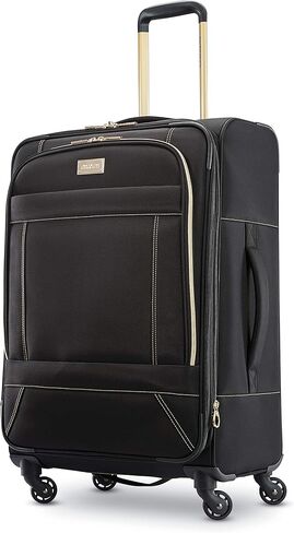 American Tourister Belle Voyage Softside Luggage with Spinner Wheels, Black, 2-Piece Set (21/25) in Kuwait