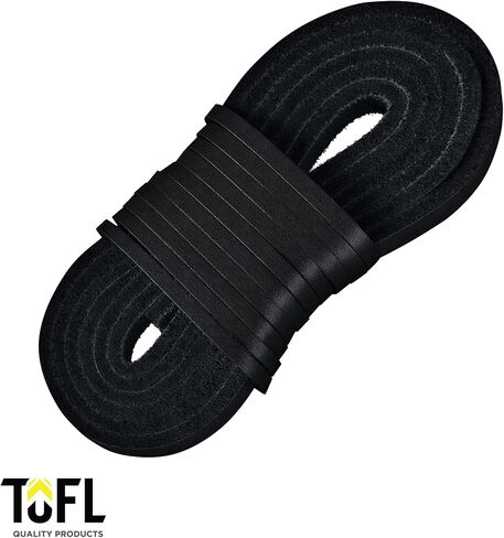 أربطة أحذية جلدية TOFL|سمك 1/8 بوصة وطول 72 بوصة|2 شريط جلدي [زوج واحد] in Kuwait