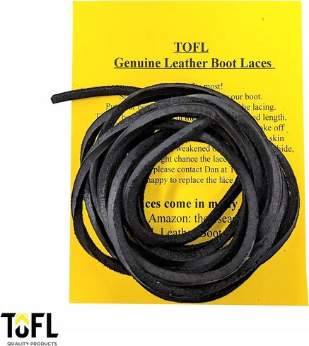 أربطة أحذية جلدية TOFL|سمك 1/8 بوصة وطول 72 بوصة|2 شريط جلدي [زوج واحد] in Kuwait