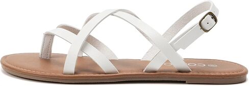 Colgo Women's Summer Strappy Flat Sandals, Adjustable Casual Fisherman Sandal with Open Toe Slingback Gladiator Sandals in Saudi Arabia