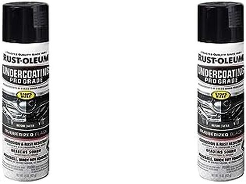 بخاخ طلاء سفلي مطاطي بدرجة احترافية من Rust-Oleum 248656، 15 أونصة، أسود in Kuwait