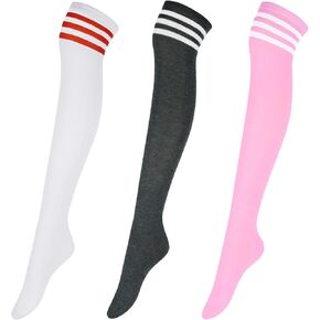 Intgoodluckycc Thigh High Socks for Women, Long Knee High Socks, Cute Womens Over The Knee Socks Stockings