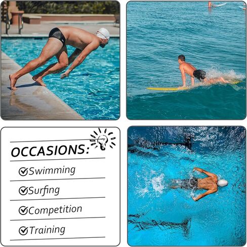 K898 Men’s Swim Jammers Square Leg Swimming Suits Men Athletic Swimwear with Drawstring and Lining Swimsuit Jammer in Kuwait